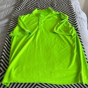 adidas Bright Neon Green Performance Polo